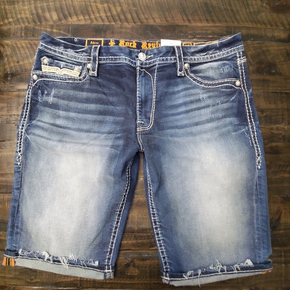 rock revival bermuda shorts